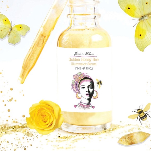 Golden Honey Bee Illuminator Serum for Face and Body / Natural Shimmer Glow - Picture 7 of 14